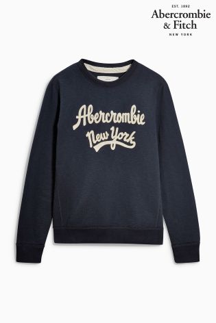 Navy Abercrombie & Fitch Sweatshirt